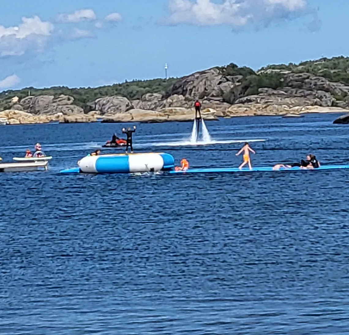 Diverse leker på vannet